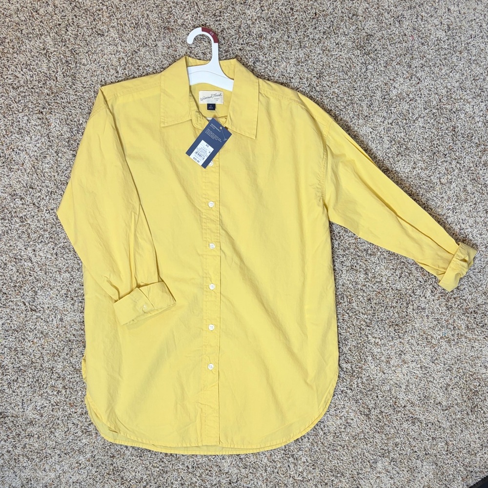 Universal Thread Yellow Button-Up Shirt